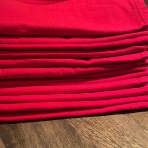 12 Charter Club red napkins